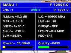 Arabsat 2B at 30.5 e _ KU footprint _12 593 H feed CNC _ Q data